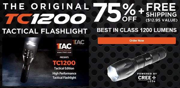 TC1200 Tactical Flashlight Sale