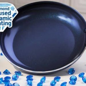 blue diamonds non-stick pan